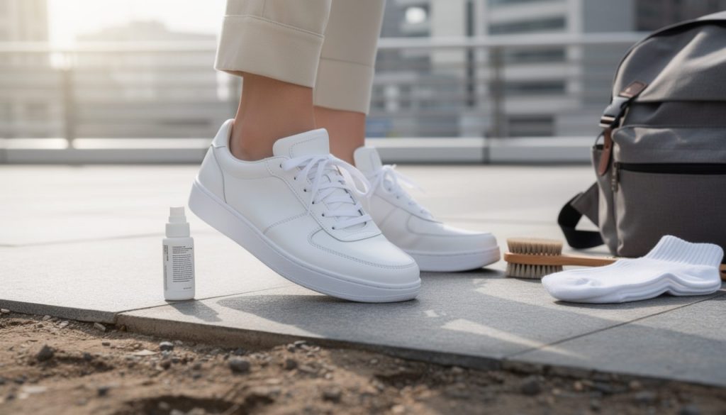 découvrez nos conseils pratiques pour porter vos baskets blanches tout en les protégeant et en évitant qu'elles ne s'abîment rapidement.