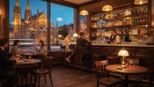 découvrez un bar chaleureux situé au cœur du quartier, à deux pas de la cathédrale, pour profiter d'une ambiance conviviale et d'un service accueillant.