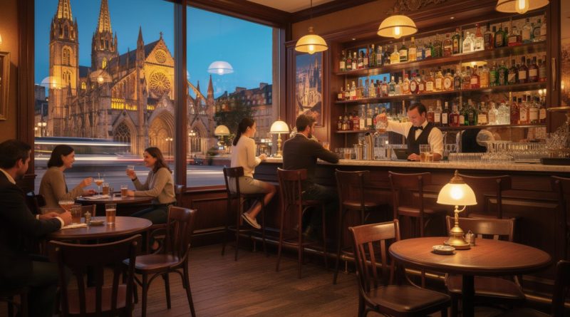 découvrez un bar chaleureux situé au cœur du quartier, à deux pas de la cathédrale, pour profiter d'une ambiance conviviale et d'un service accueillant.