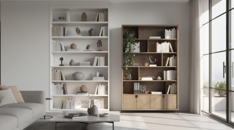 découvrez les avantages d'une bibliothèque murale versus un meuble indépendant afin de choisir la solution la plus pratique pour optimiser votre espace et votre rangement.