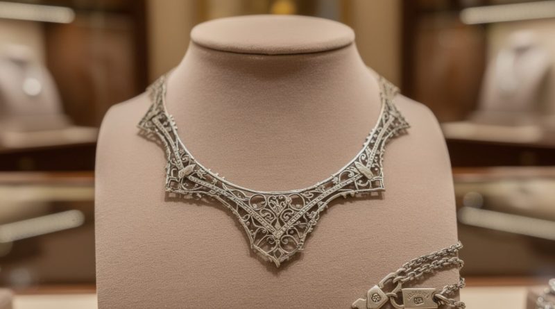 découvrez comment identifier un collier vintage authentique en bijouterie grâce à nos conseils d'experts et apprenez à reconnaître les caractéristiques uniques des bijoux d'époque.