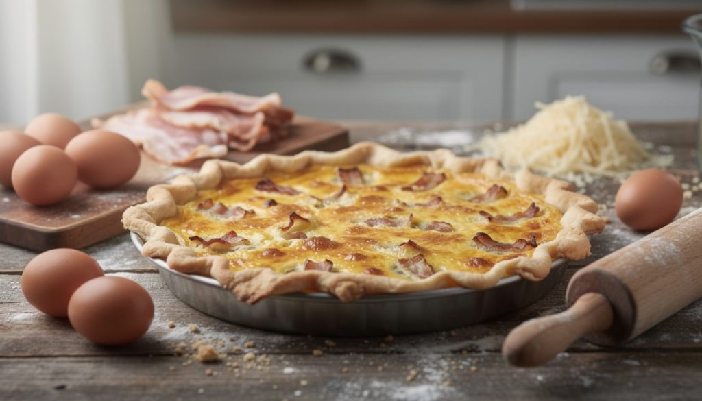 découvrez notre recette facile de quiche lorraine maison avec une pâte brisée faite main, idéale pour un repas savoureux et authentique en toute simplicité.